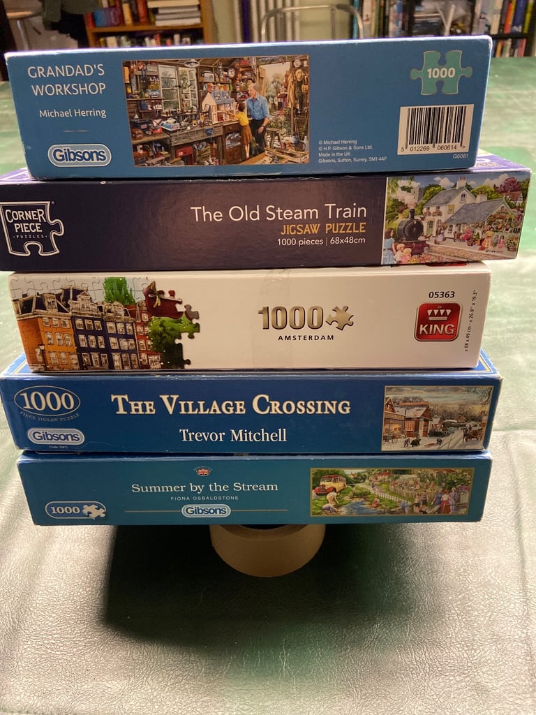 image for Jigsaws 1000 piece x 5 - all complete. 