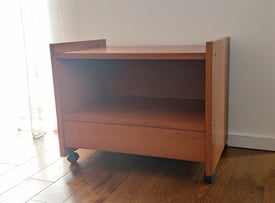 Wood cabinet on wheels - Media or TV stand