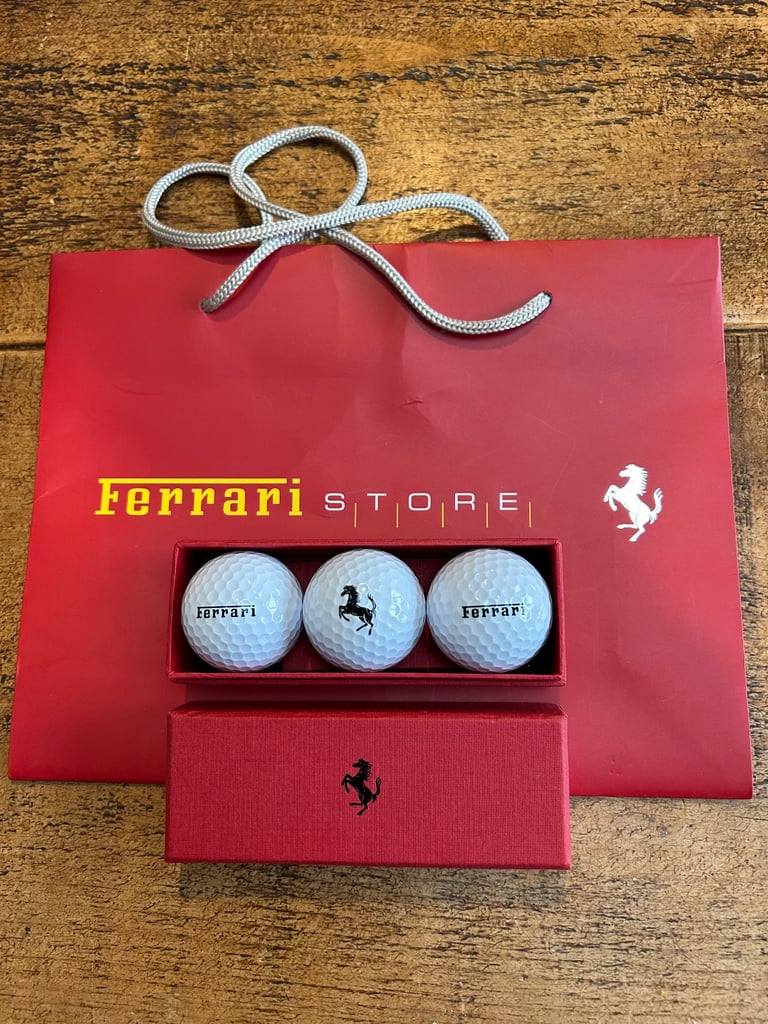 image for BOX OF 3 FERRARI GOLF BALLS 