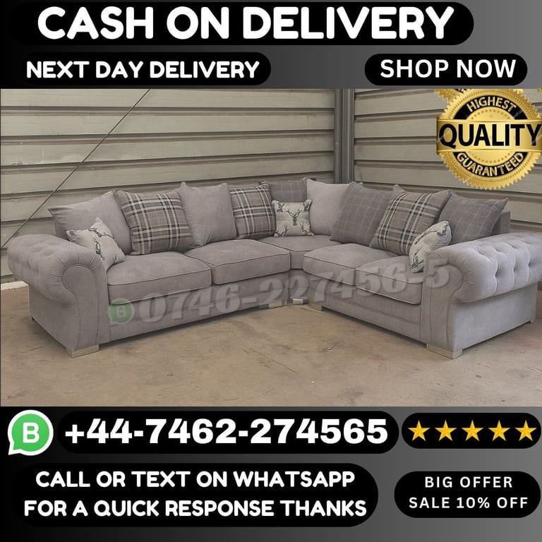 image for Cash On Delivery Sofas – Corner & 3+2 Seater Sets Available