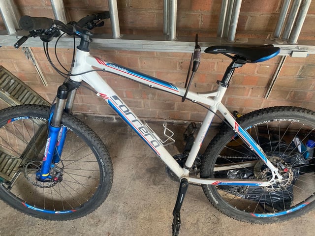 Carrera Kraken Blue And White Carrera Bike Carrera Kraken Mountain