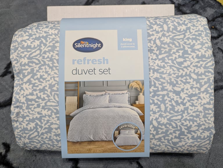Silent night Duvet cover, king size with pillow 
