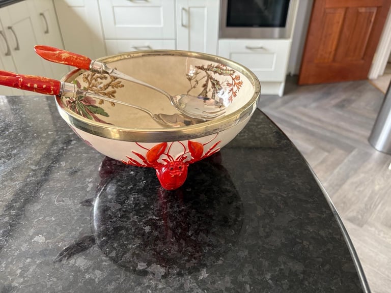 image for Silver plated salad bowl 