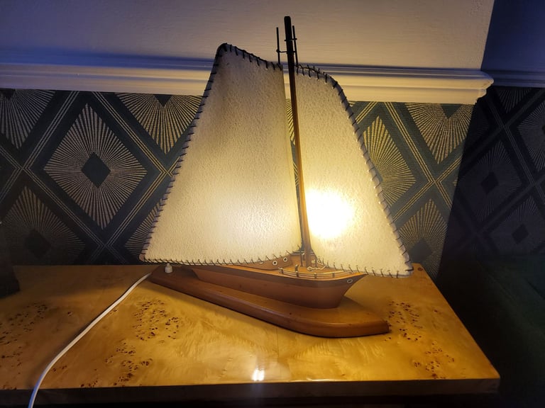 Art Deco 1930's boat builders yacht lamp in vgc fully working and pat tested 
