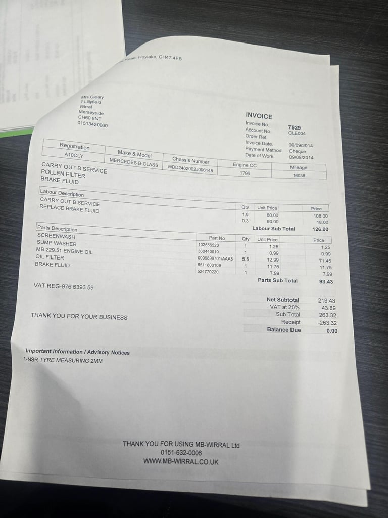 2012 Mercedes-Benz B Class B180 CDI BlueEFFICIENCY Sport 5dr Auto MPV DIESEL Automatic