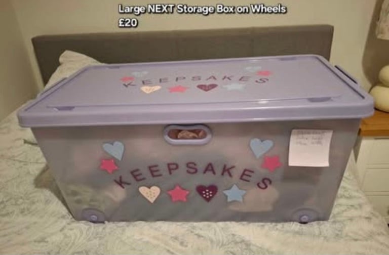 Large NEXT Storage / Toy Box with wheels 