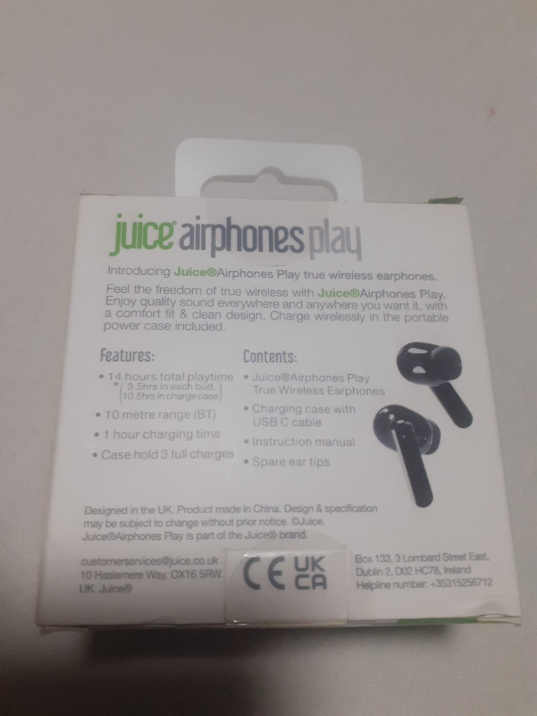 Juice wireless headset. (New).