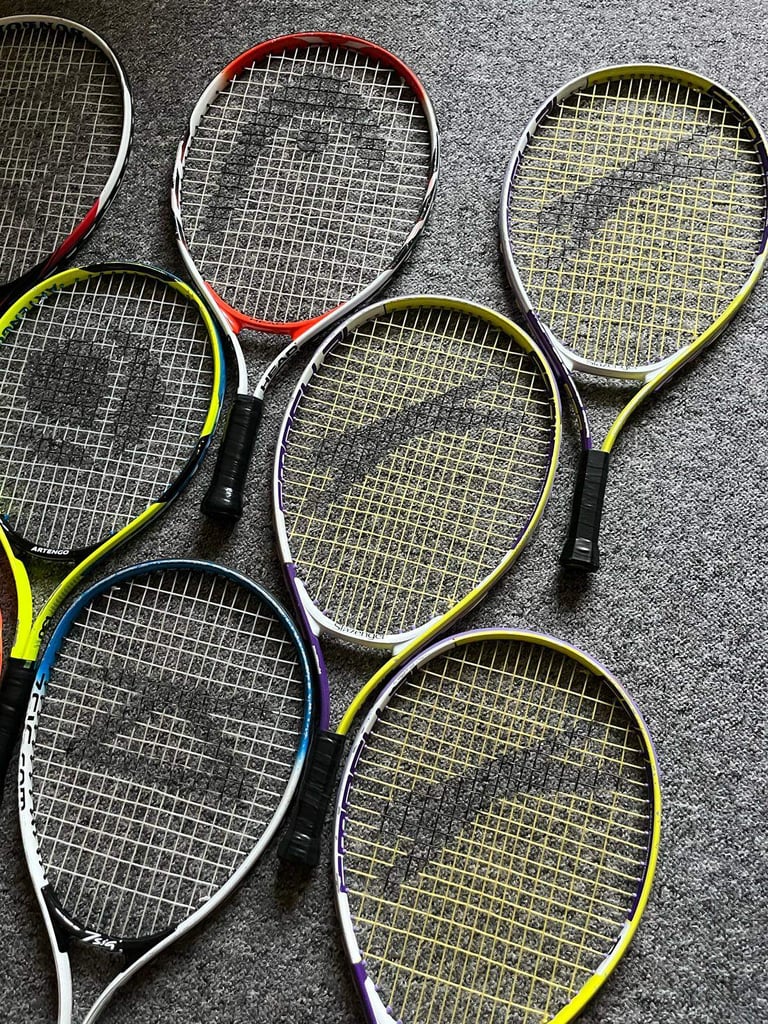 21 Junior Tennis Racquets – Multiple Brands