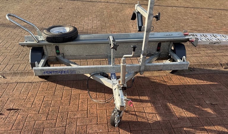 Armitage side loading transverse motorbike motorcycle motor bike cycle trailer cmf Tow