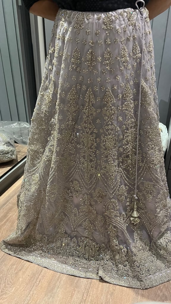 Lilac purple Bridesmaid Lehengas