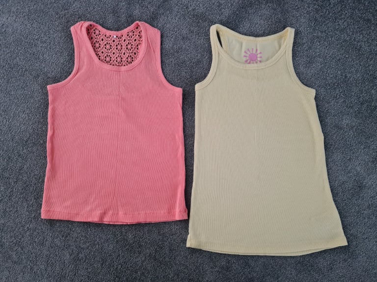 Girls vest tops 6-7yrs