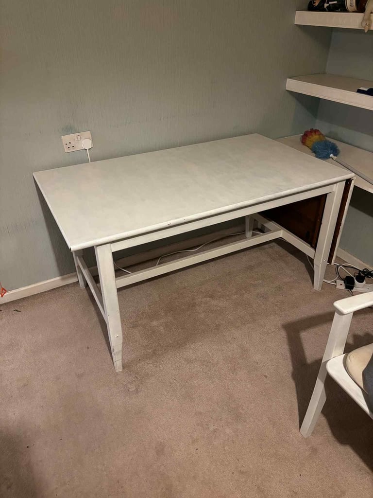 IKEA solid wood table and 6 chairs