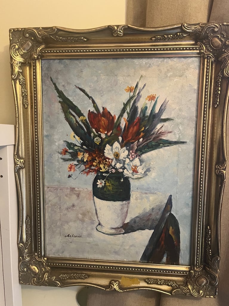 image for Gold framed vintage picture 