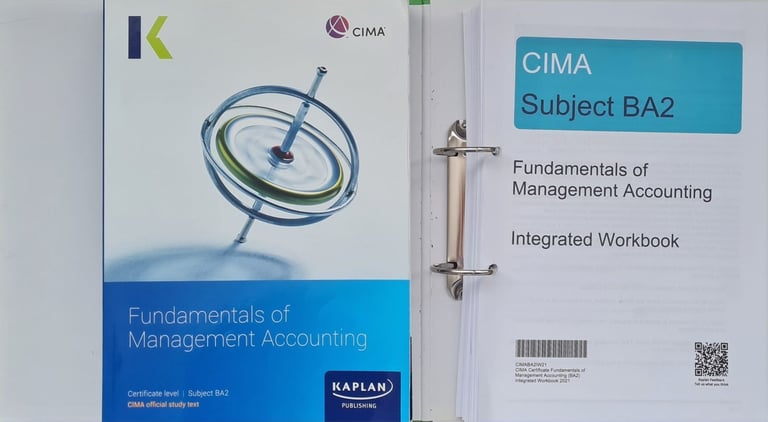 CIMA BA2 Fundamentals of management accounting 