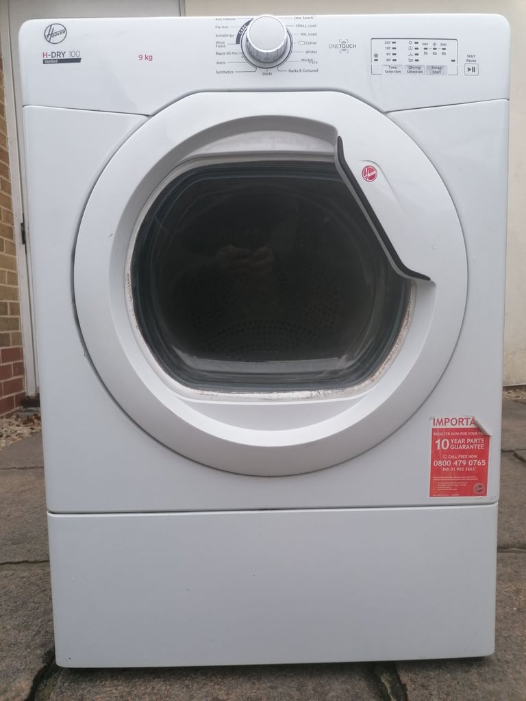 image for TUMBLE DRYER VENTED TUMBLE DRYER LARGE 9 KILOGRAM DRUM CAPACITY HOOVER CANDY CAN DELIVER £160