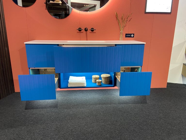 Dansani YOU! Urban 160cm set inc LED Mirror & Storage Bespoke Blue rrp £11163