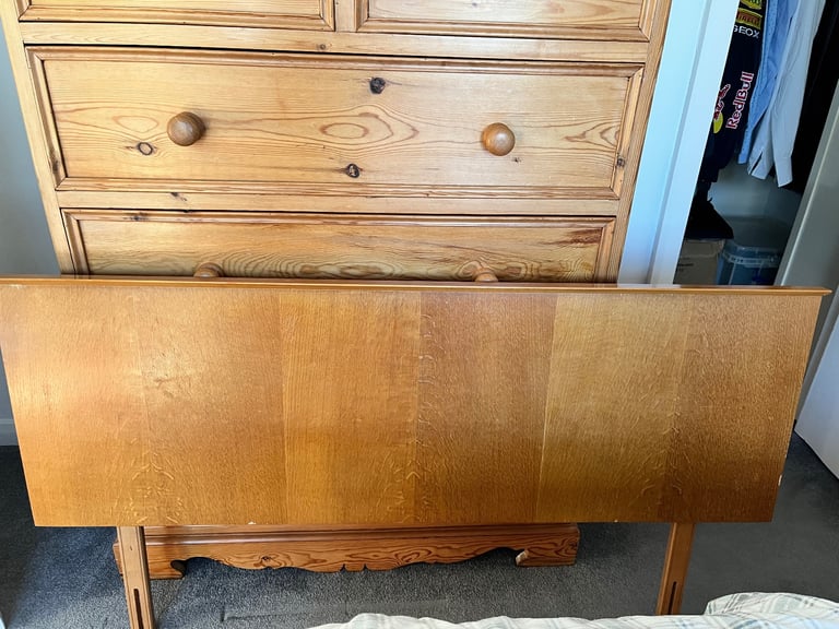 image for Mid Century G plan  teak retro double headboard 