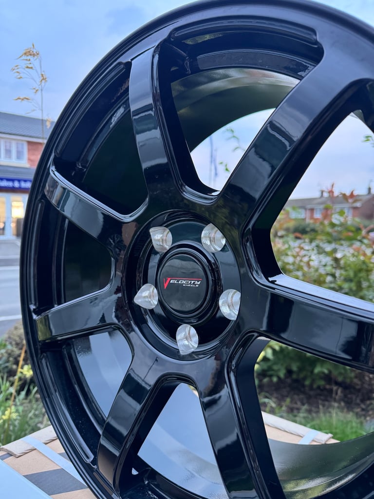 18” Velocity VC5 Alloy Wheels in Gloss Black - VW, Seat, Skoda, Audi, Mercedes etc