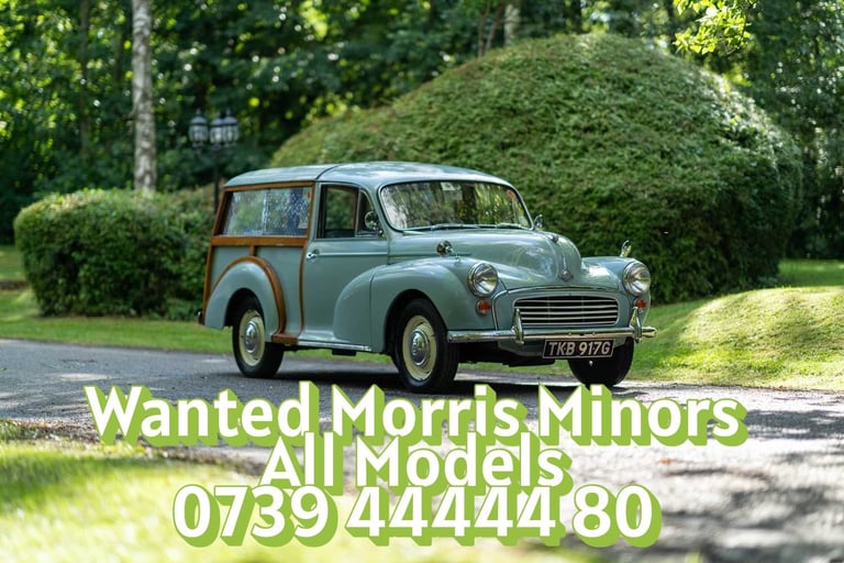 Morris Minor Wanted 2 door 4 door Traveller Convertible. Classic Car. Vintage Car.