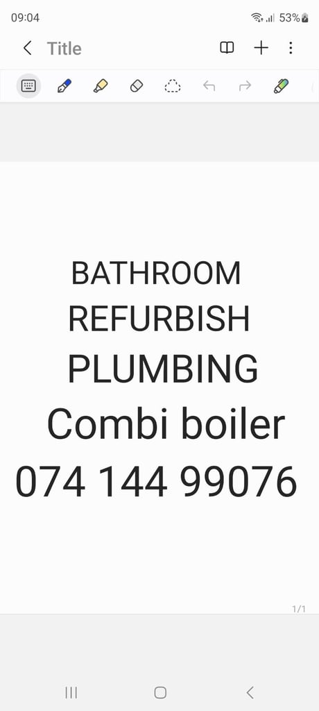 image for Bathroom Refurbishment, plumbing and boiler  installation