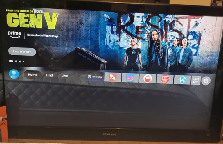 image for 48 inch Samsung Flatscreen TV with Amazon Fire TV Alexa Stick Voice Controlled Remote