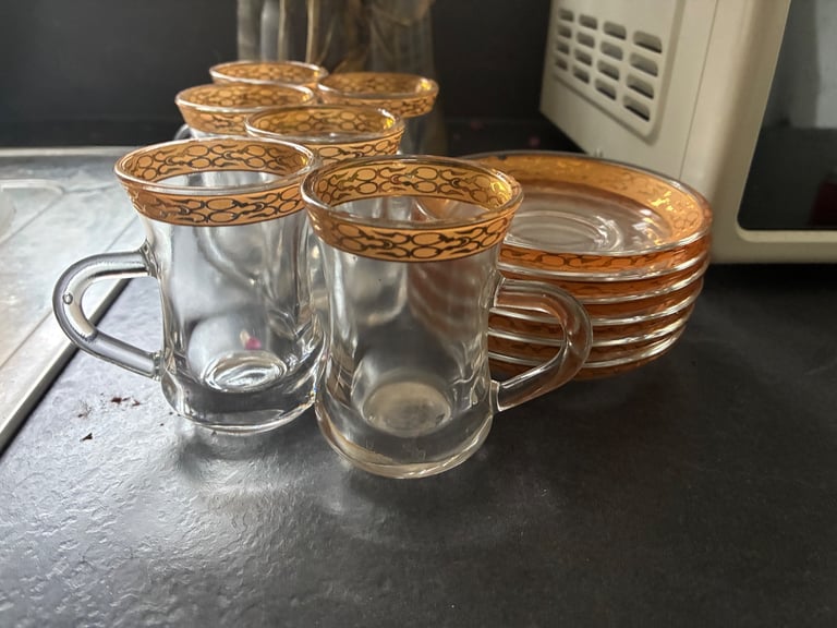 image for Free gold rimmed espresso mugs