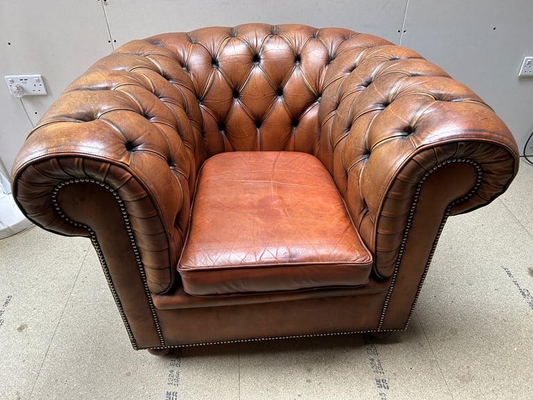 image for Chesterfield leather club chair