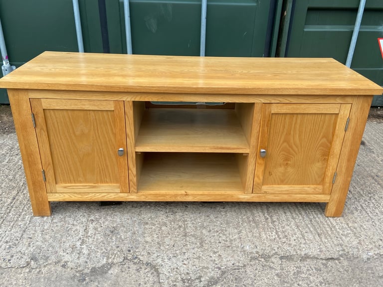 image for Oak Tv Stand 2 door 