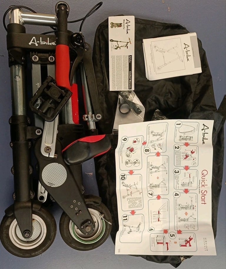 image for Genuine Sinclair Research A-Bike with original Carry Bag and Instructions