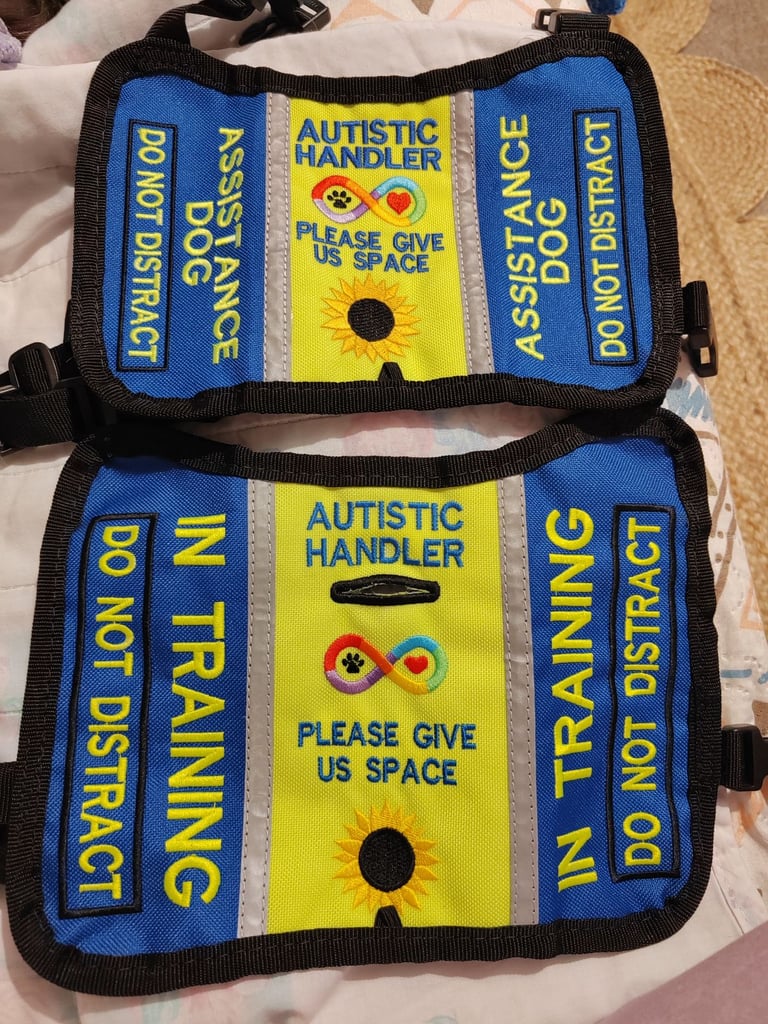 Autism assistance dog custom made vest xs 