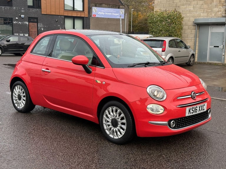 2016 Fiat 500 1.2 Lounge Euro 6 (s/s) 3dr HATCHBACK Petrol Manual