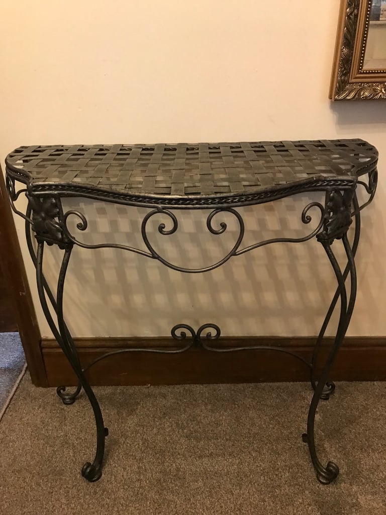 Metal half table