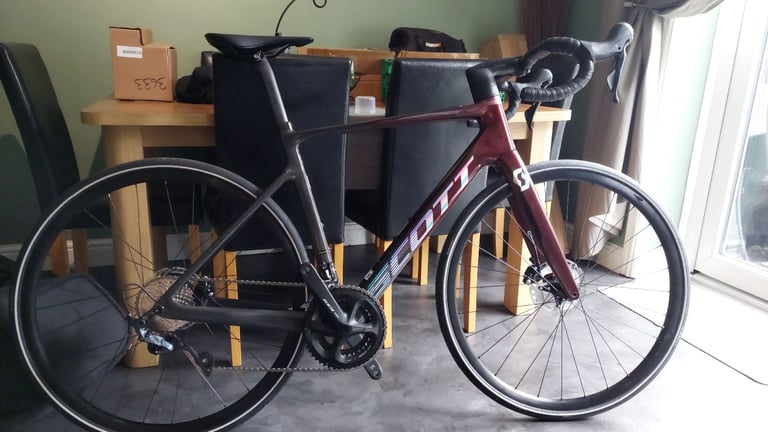 image for Scott addict rc e30 full carbon electric road bike 54cm
