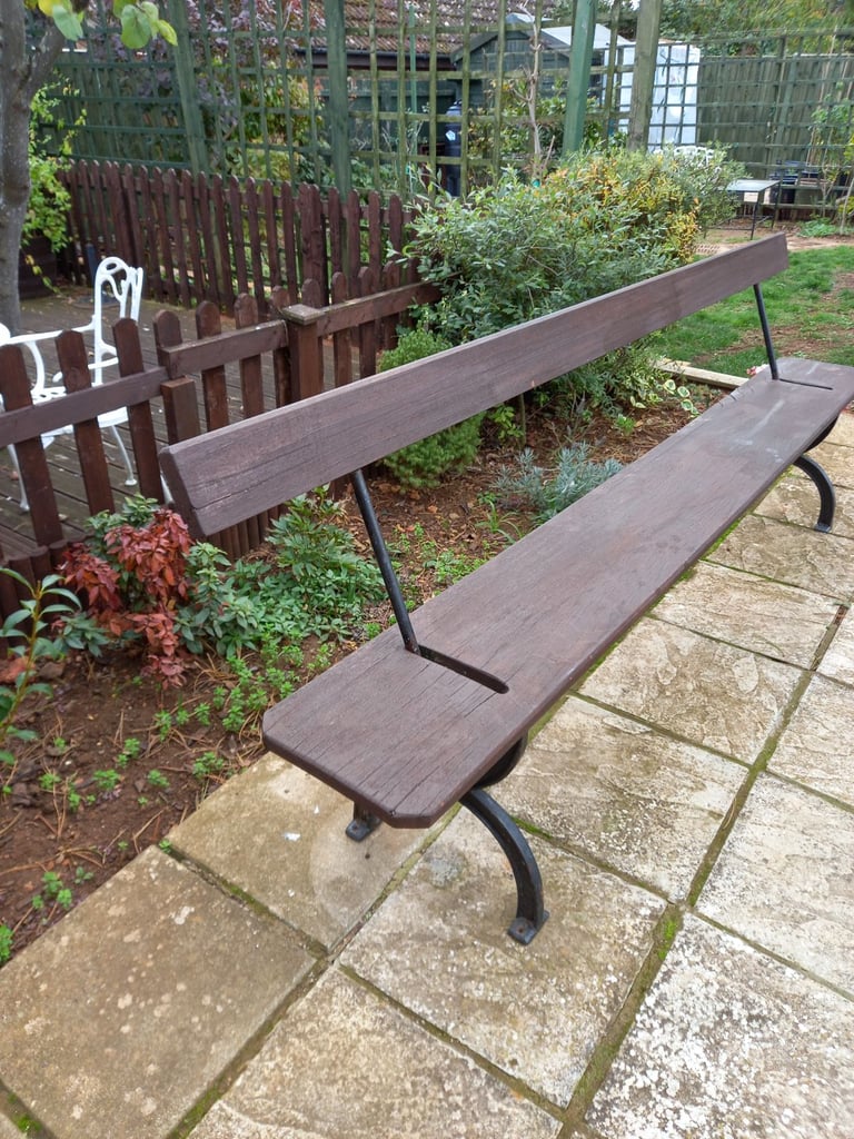 image for VINTAGE RAILWAY BENCH GOOD CONDITION