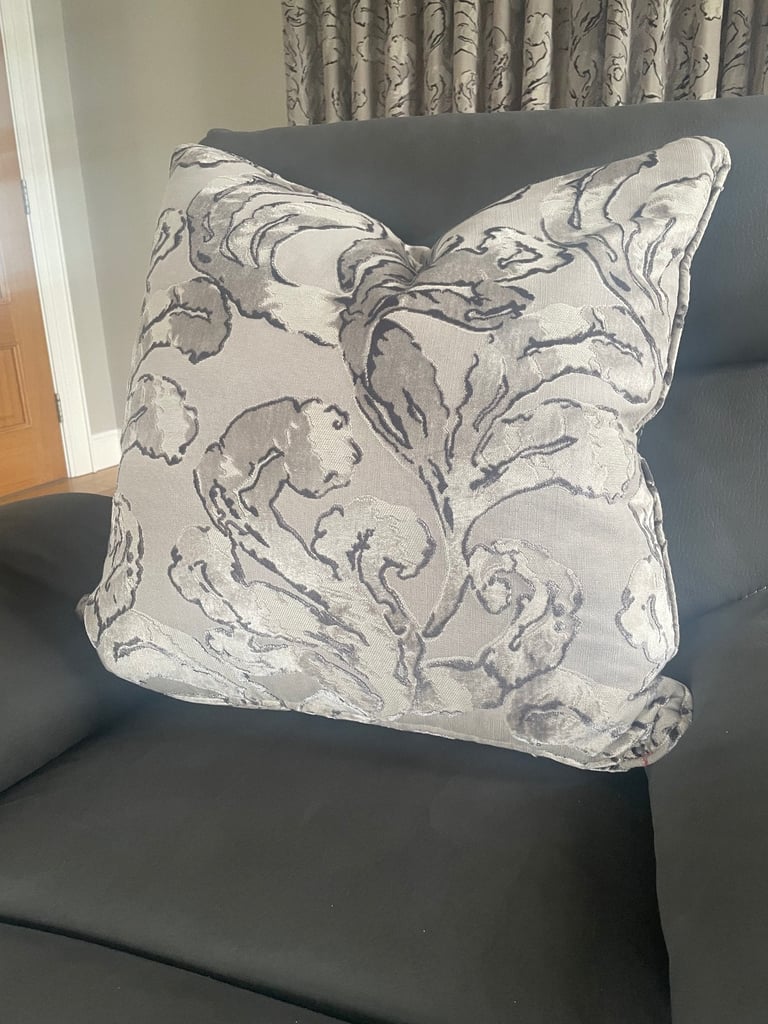 image for Two large feather filled cushions 