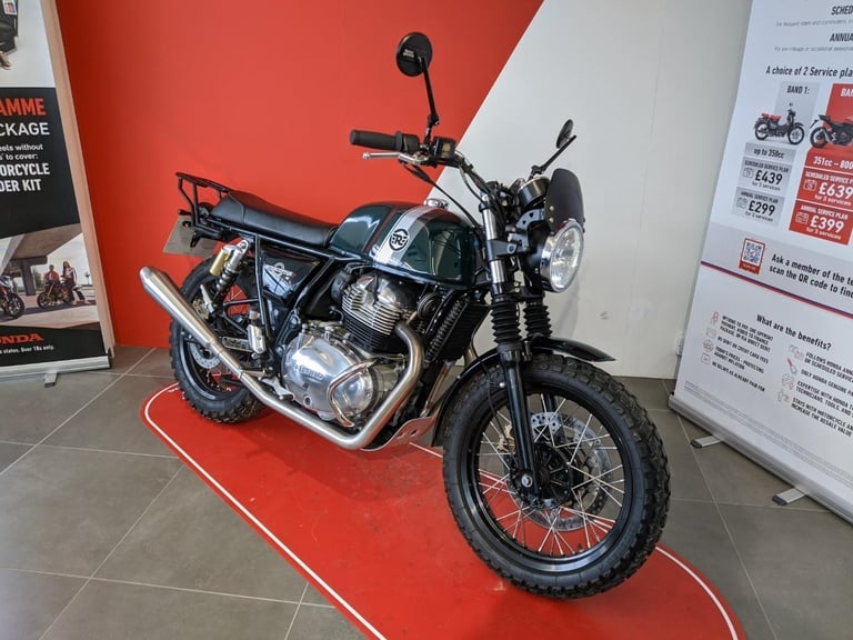 image for 2023 ROYAL ENFIELD INTERCEPTOR / SCRAMBLER 650 RACING GREEN CUSTOMISED