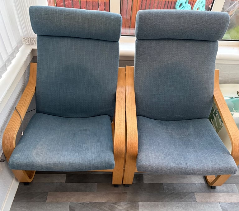 FREE - 2x IKEA Powang chairs
