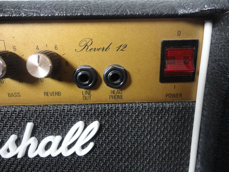Marshall reverb 12, model 5205 solid state reverb amplifier, 12 watts RMS 16 ohms 