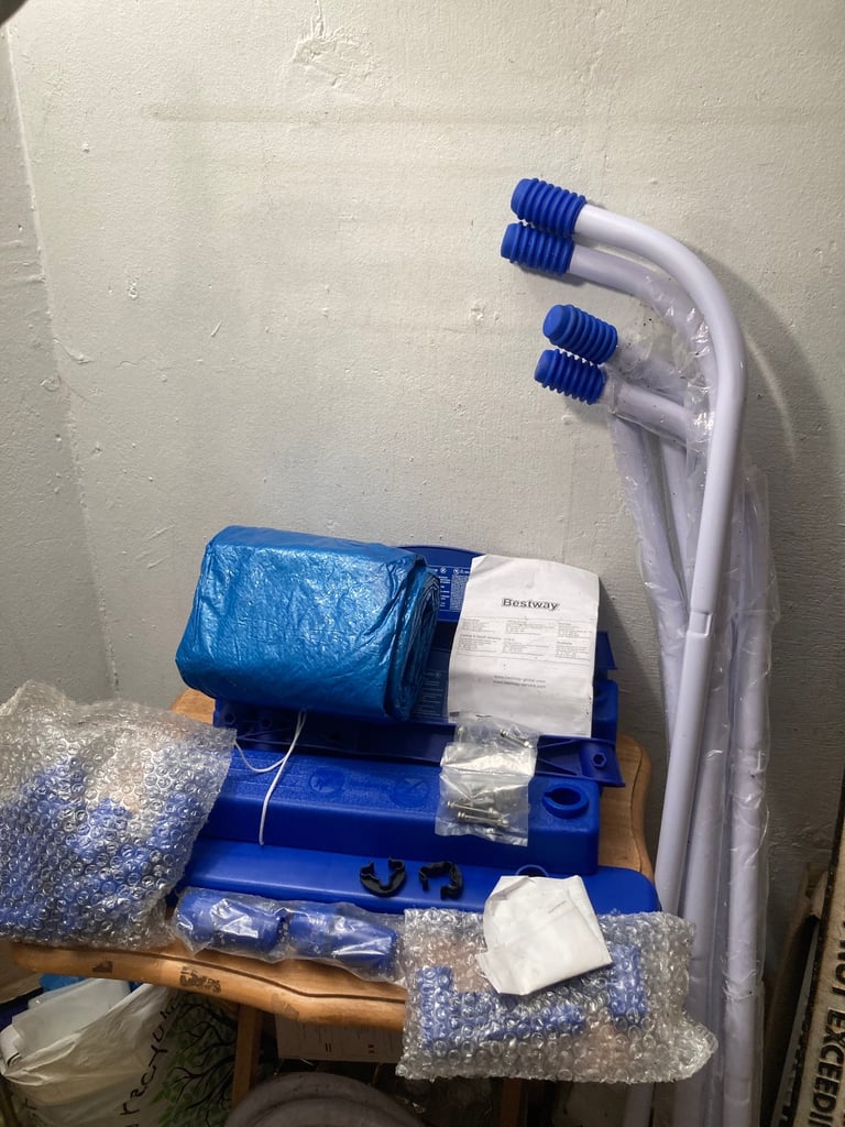 Best way pool ladder and ground sheet 