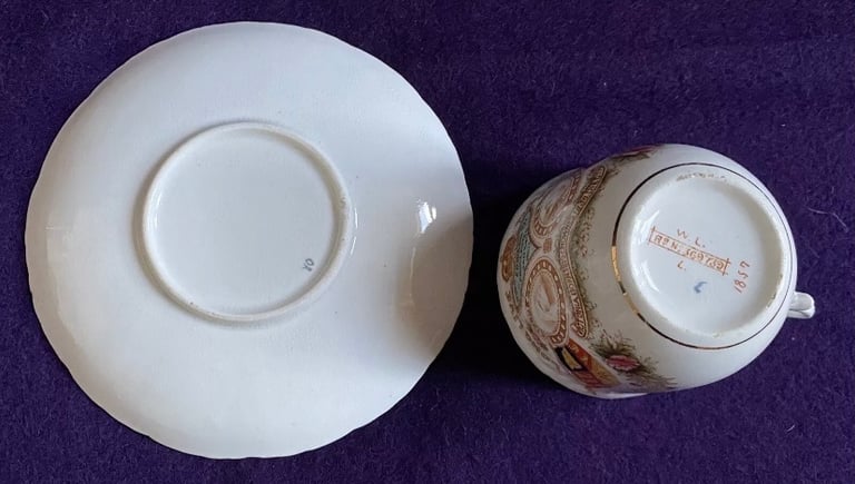 Commemorative Cup & Saucer Queen Victoria Edward VII Long Live The King  