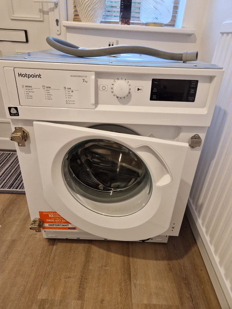 Hotpoint invertermotor 7kg intergrated washing machine 