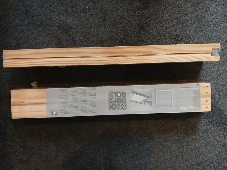 IKEA FRAME : Tyglosa Wooden Picture Frame Kit, Pine, Square Picture Frame