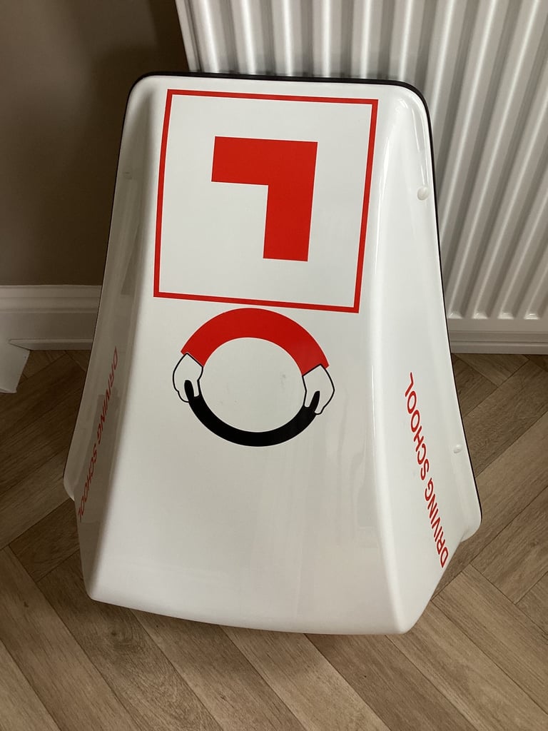 image for Driving school roof box sign new 