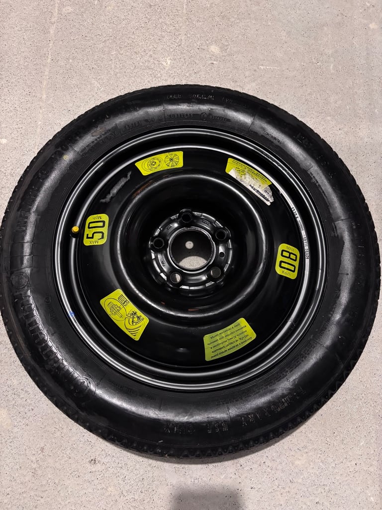 image for 2014 peugeout 308 t9 mk2 16’’ inch spare wheel space saver with tyre 125/85/e16