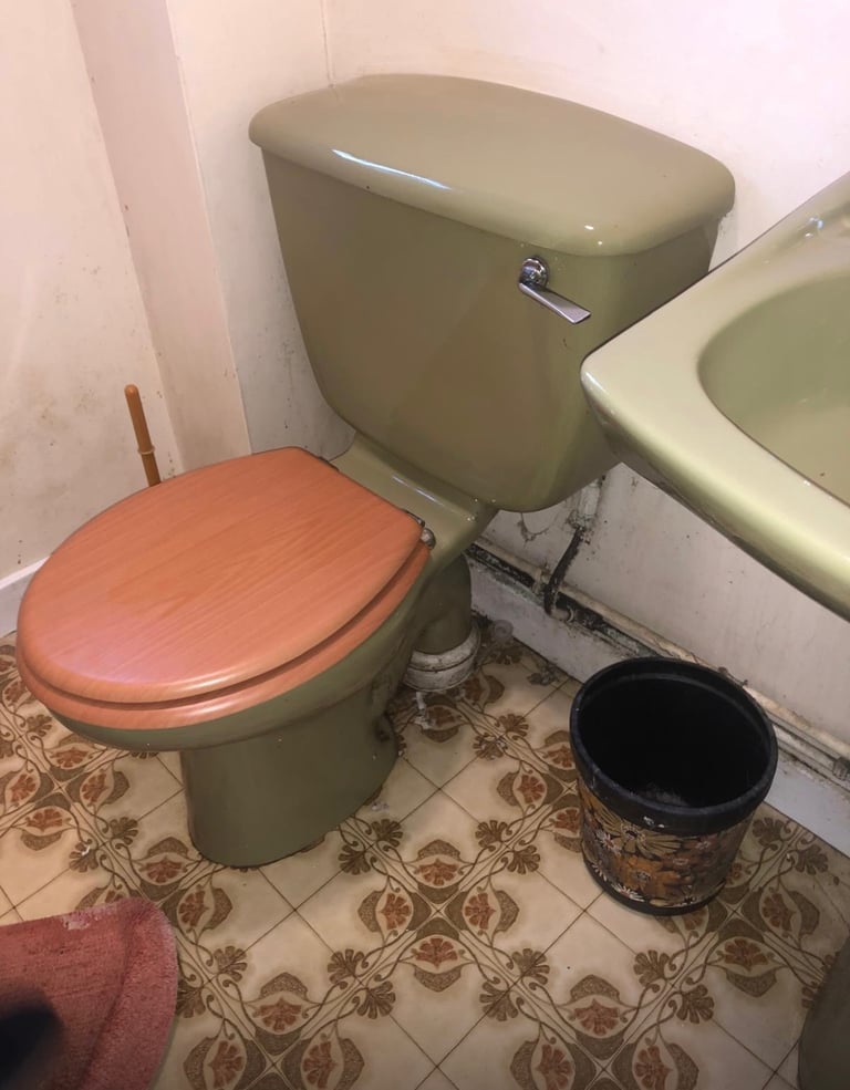 Avacado bathroom suite 
