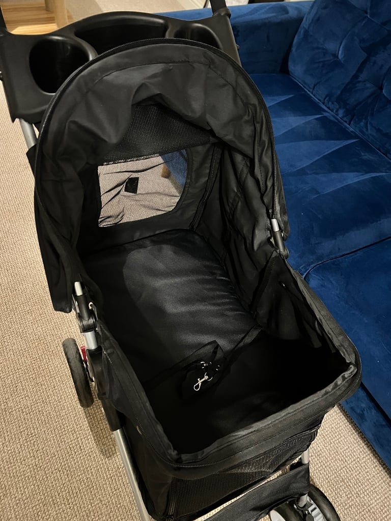 Used Once Foldable Travel Pet Stroller Trolley Pushchair