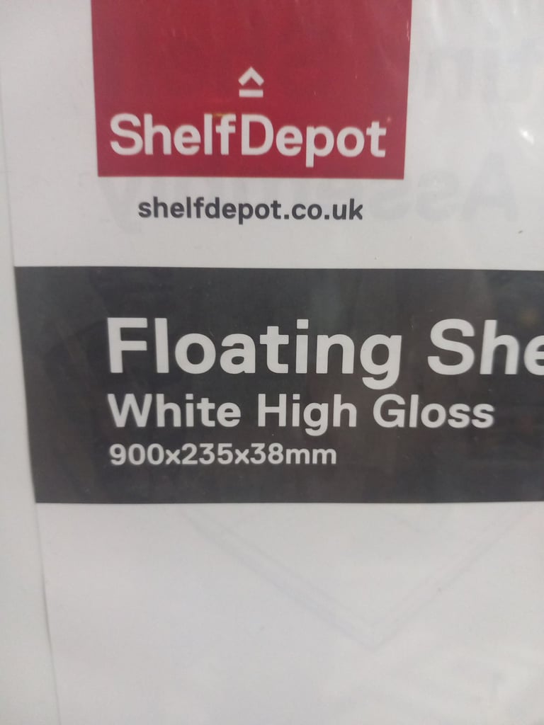 Brand new white hight gloss floating shelve