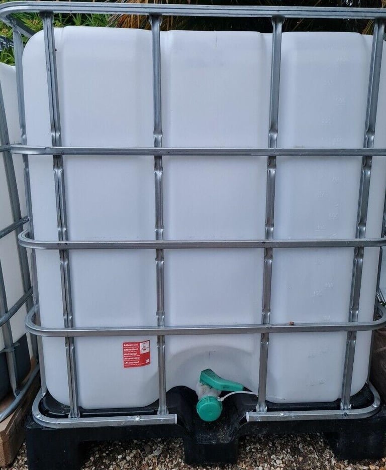 image for 1000 Litre IBC Storage Tank, Water Butt/Bowser