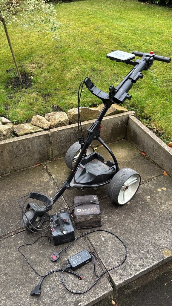 image for motocaddy s1 electric trolley with battery and charger