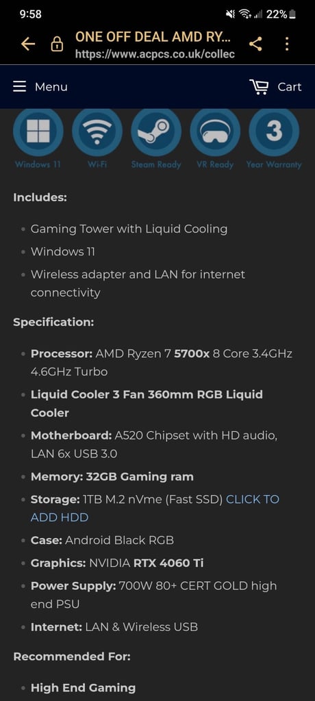 Great gaming pc need it gone price negotiable 